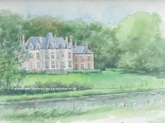 Aquarelle du Château de la Caloterie