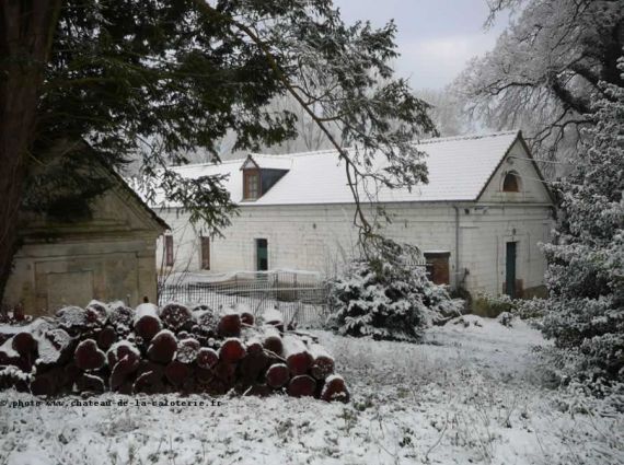 Gîte du Château de la Caloterie sous la neige